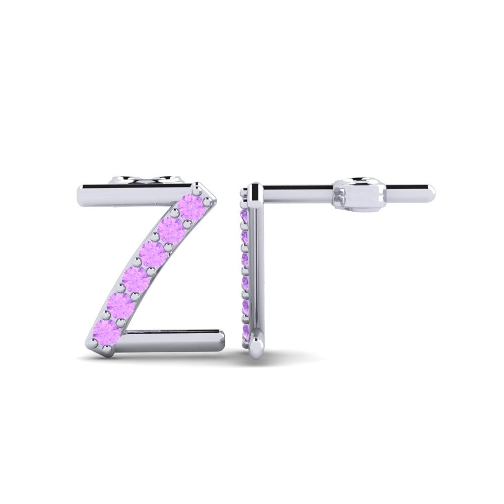 Amethyst Women's Earring Deviera Z