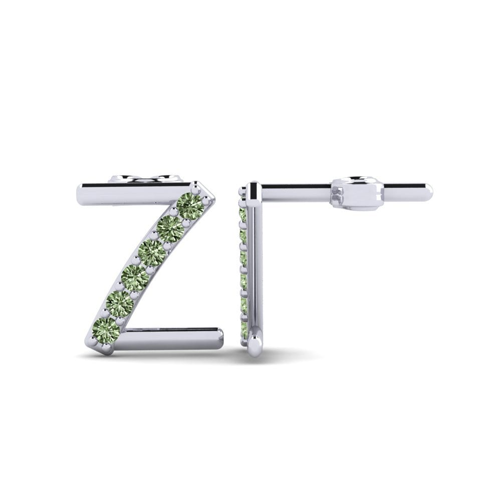 Green Diamond Women's Earring Deviera Z