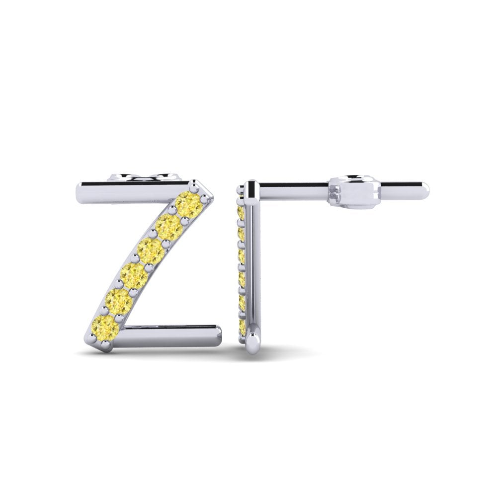 Yellow Sapphire Women's Earring Deviera Z