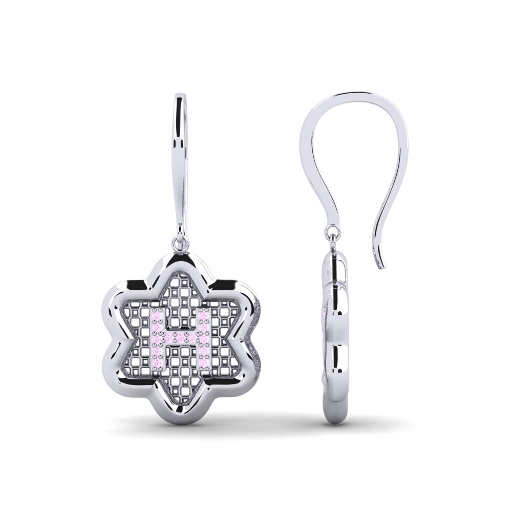 Pink Sapphire Women's Earring Girandole H
