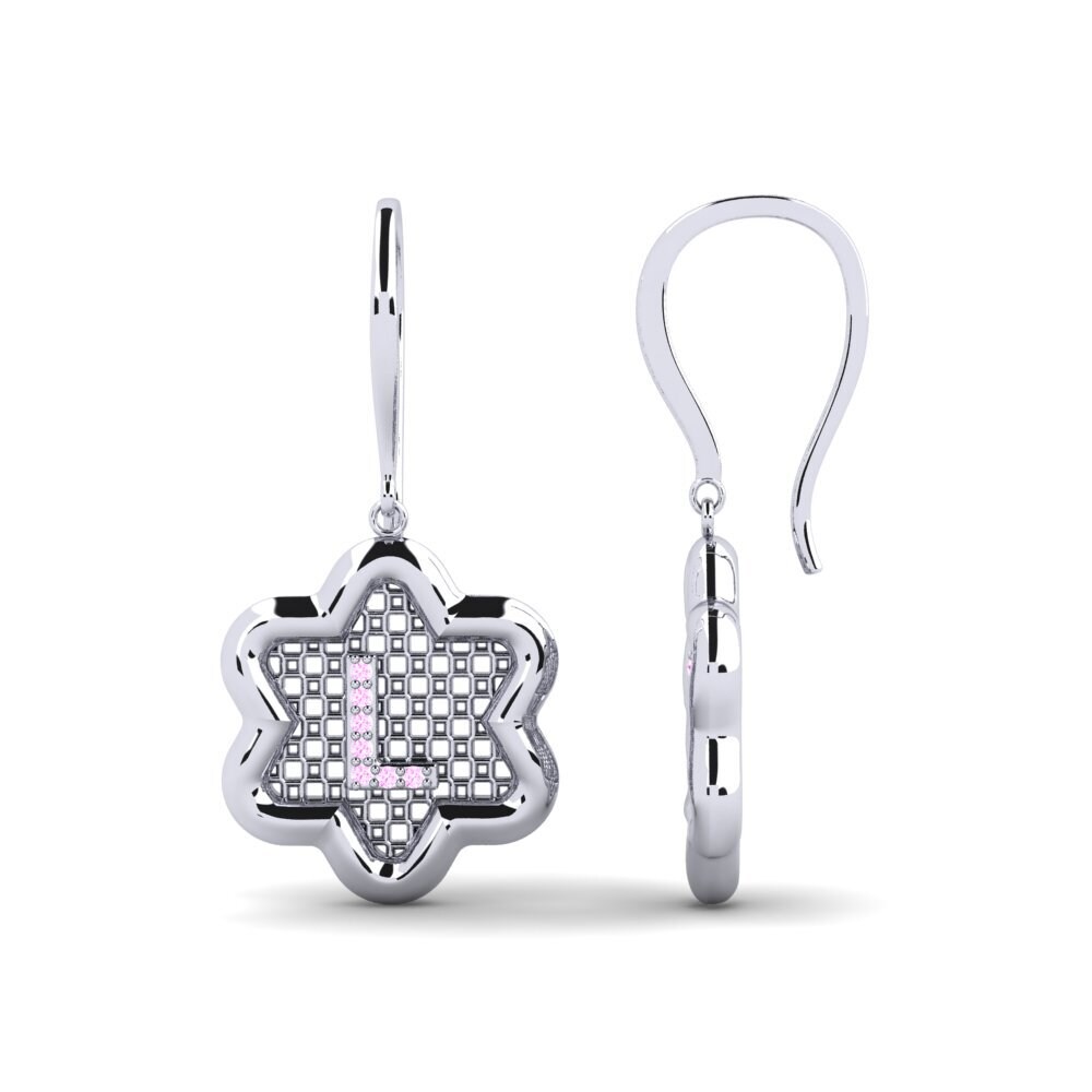 Pink Sapphire Women's Earring Girandole L