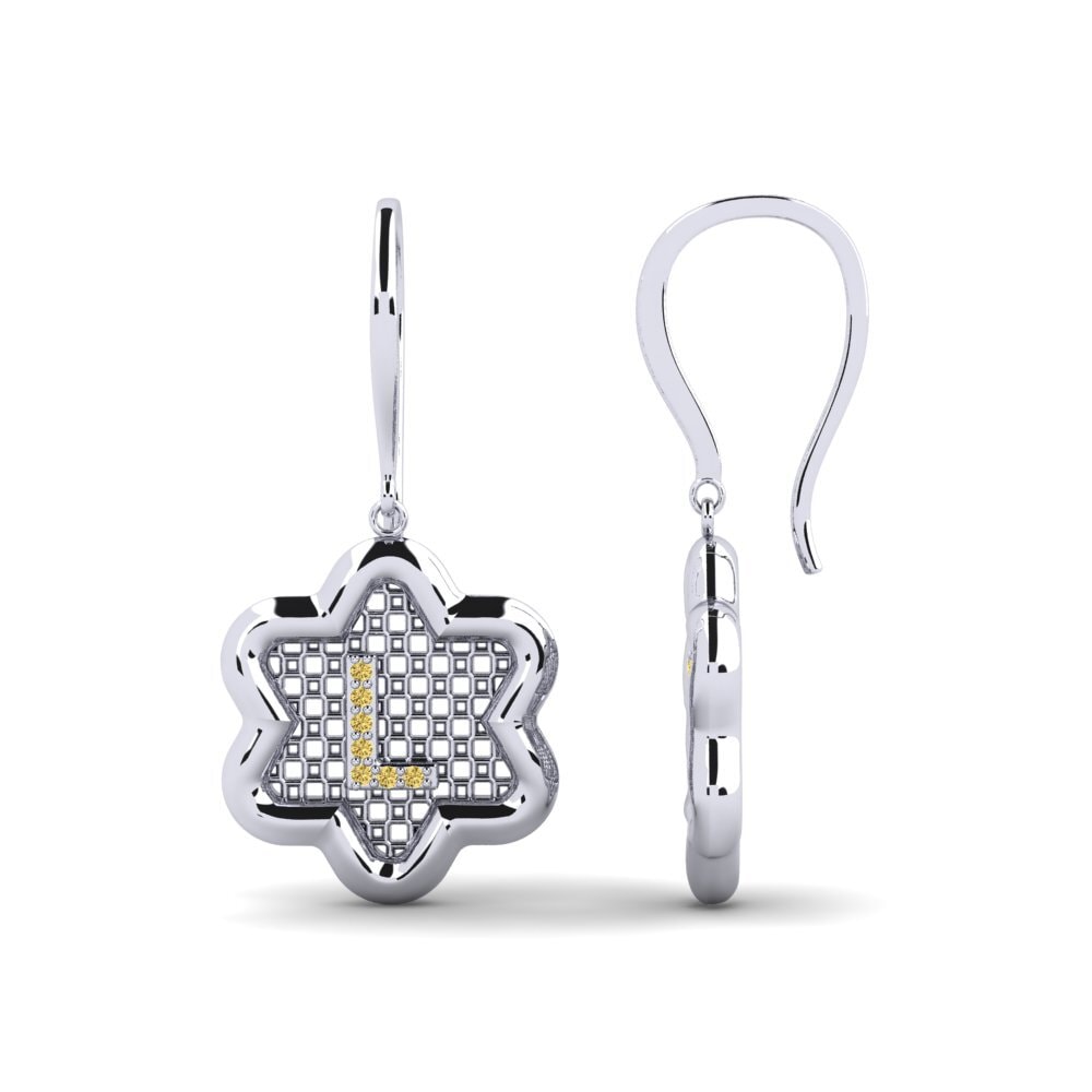 Yellow Diamond Women's Earring Girandole L