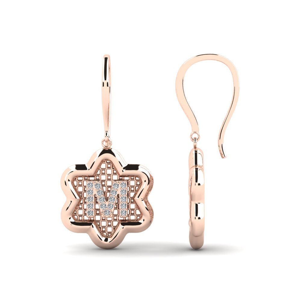 14ct Rose Gold Women's Earring Girandole M