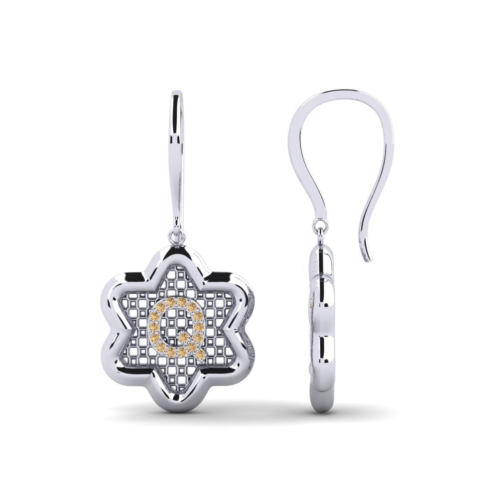 Brown Diamond Women's Earring Girandole Q