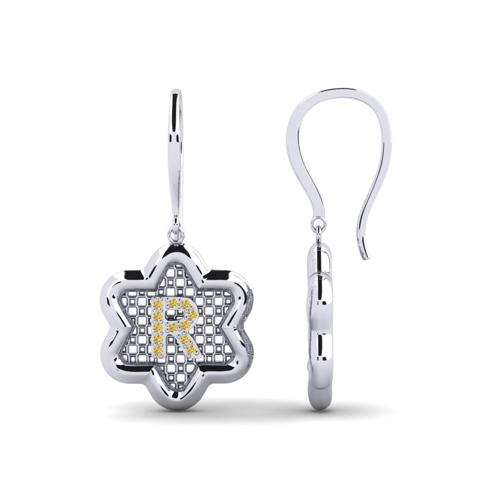 Yellow Diamond Women's Earring Girandole R