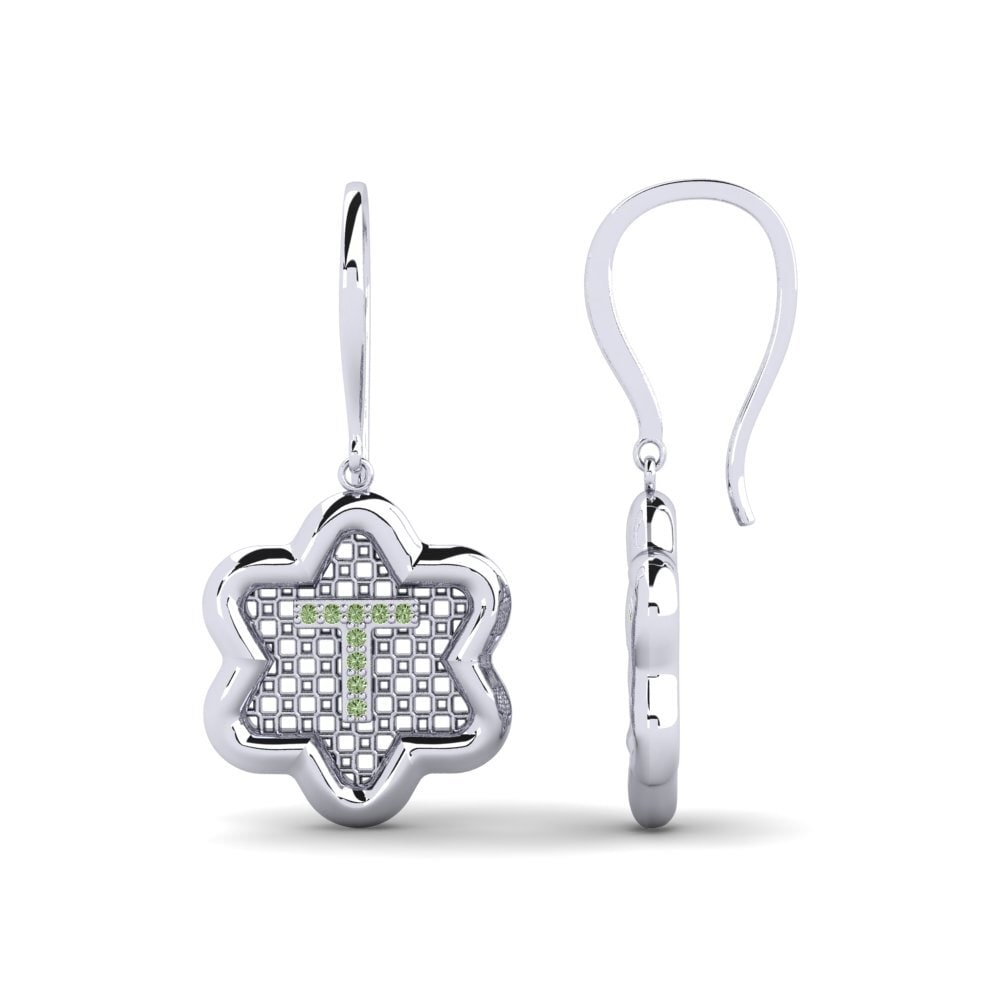 Green Diamond Women's Earring Girandole T