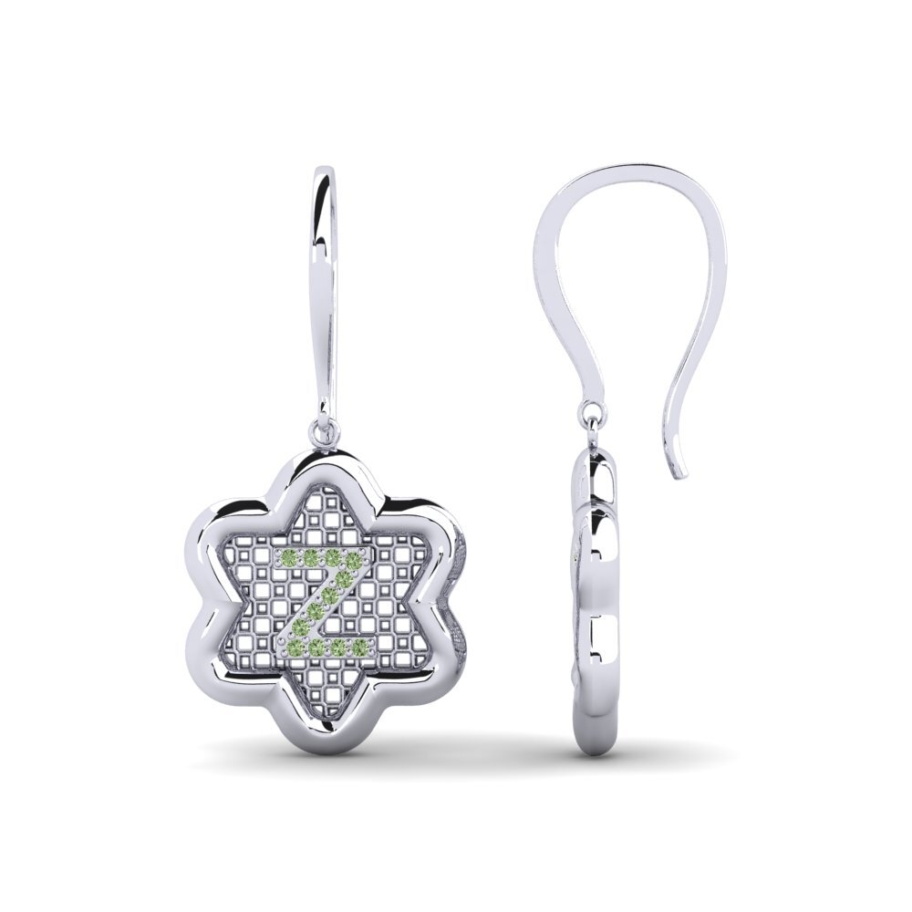 Green Diamond Women's Earring Girandole Z