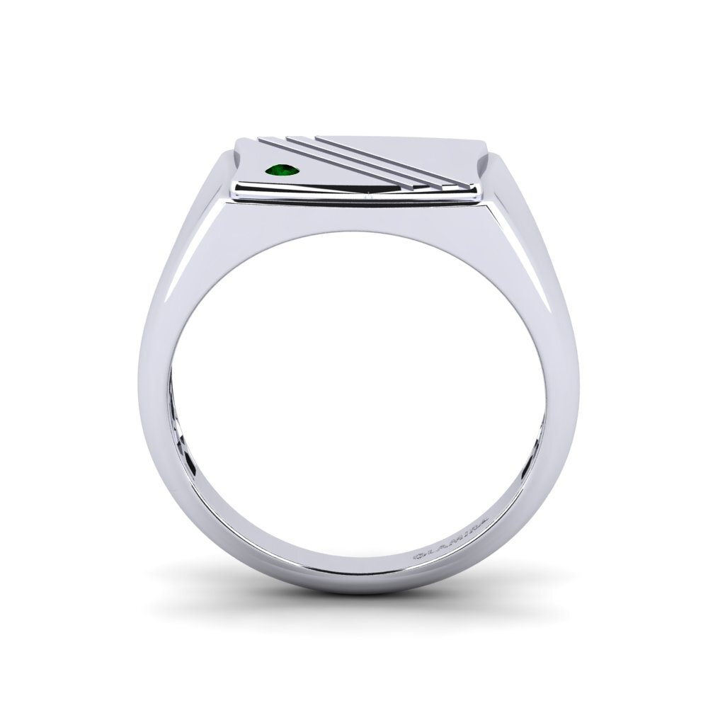 Circonita Verde Anillo de Hombre Allame