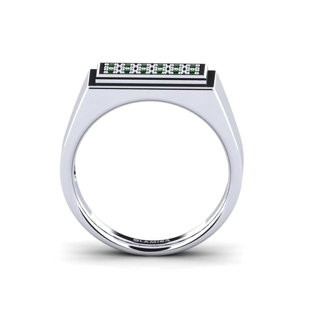 Circonita Verde Anillo de Hombre Scraggy