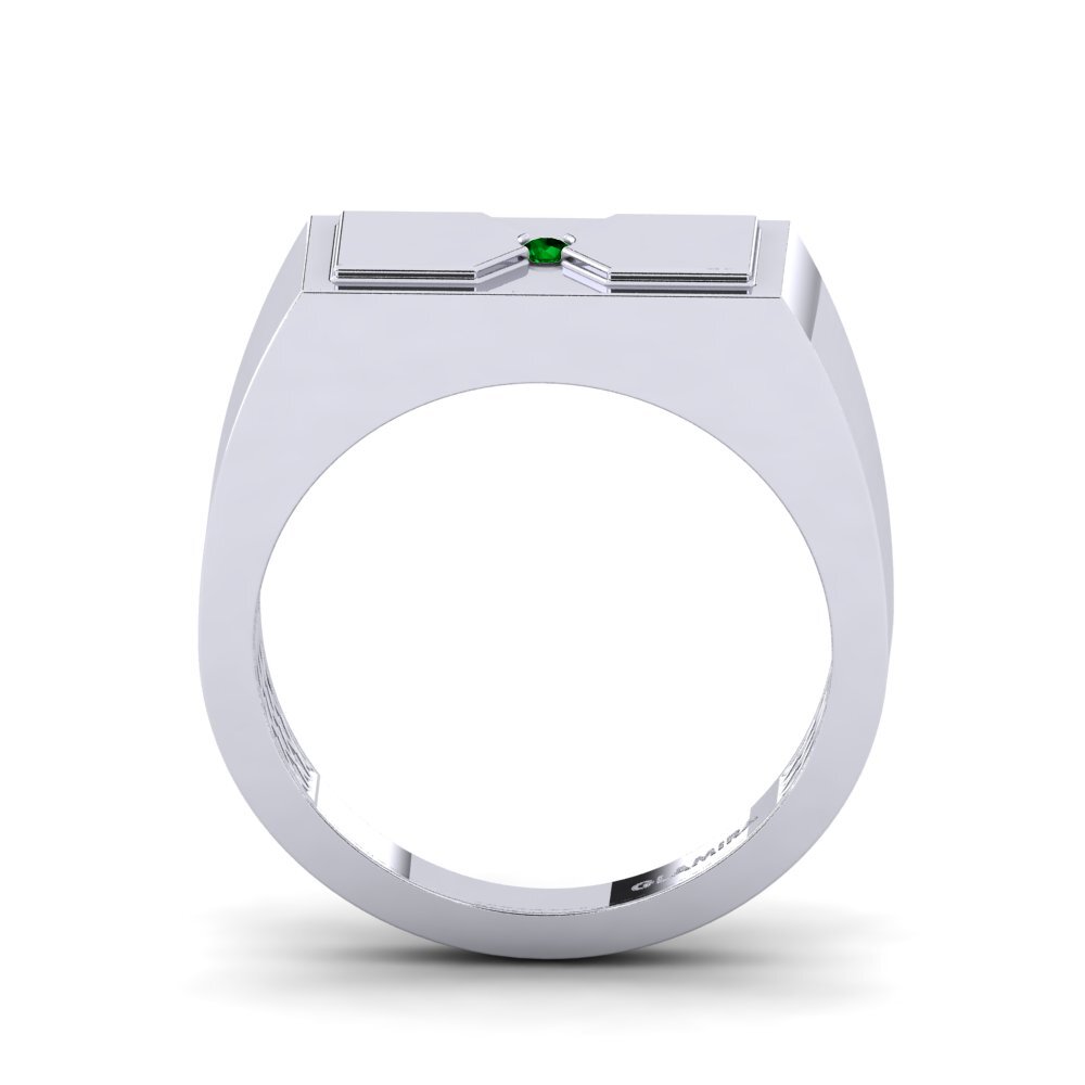 Circonita Verde Anillo de Hombre Warden