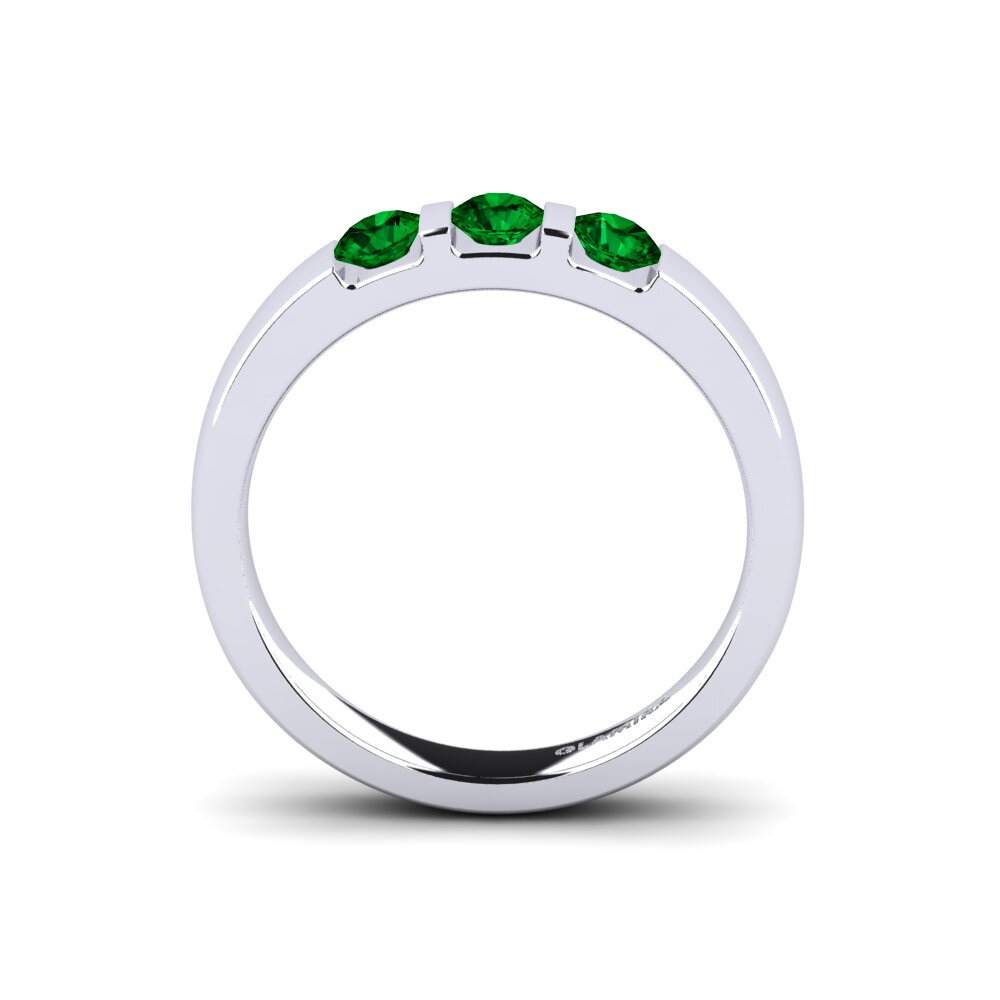 Green Zirconia Engagement Ring Elena