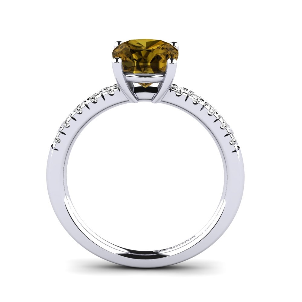 Circón Marrón Anillo de compromiso Allison