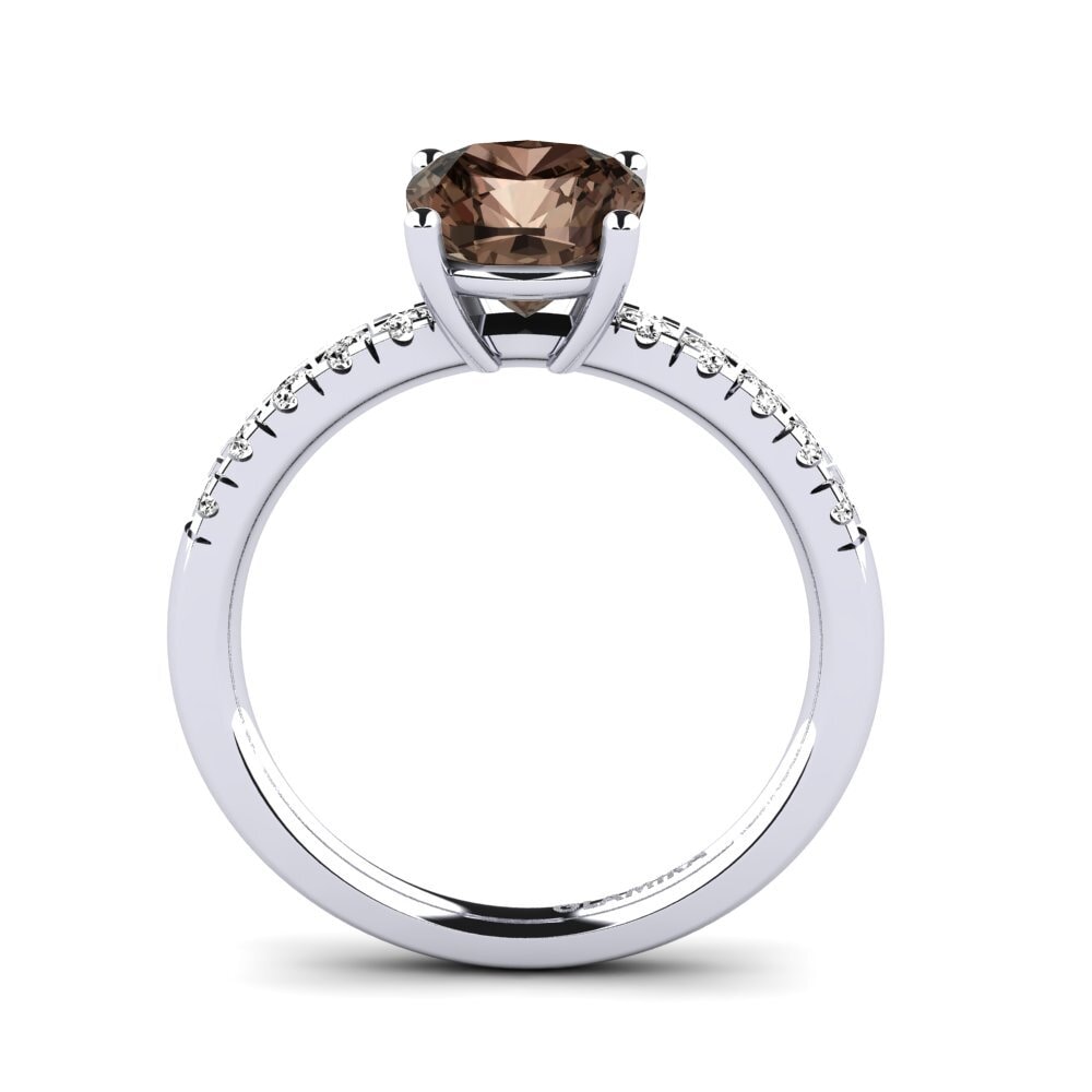 Smoky Quartz Engagement Ring Allison