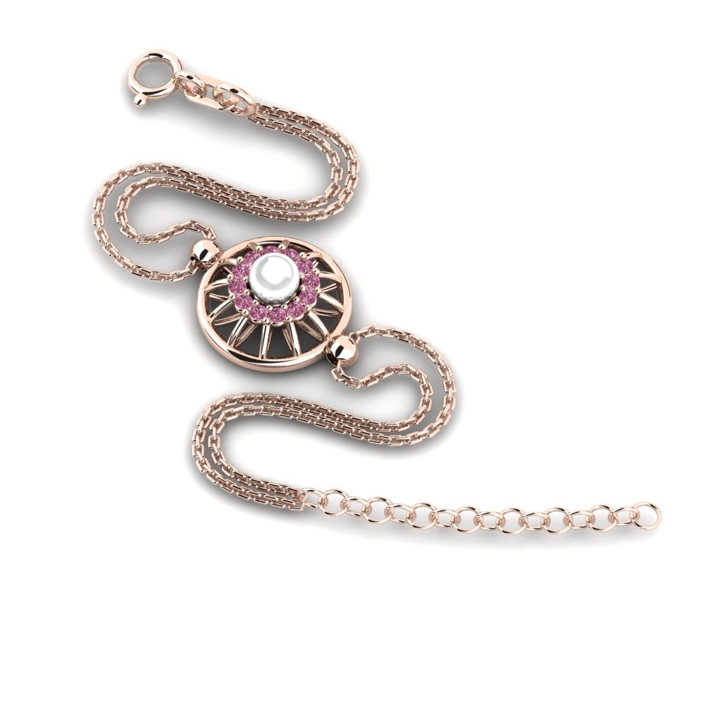 Rotgold 585 Rhodolit-Granat Damen armband Boproster