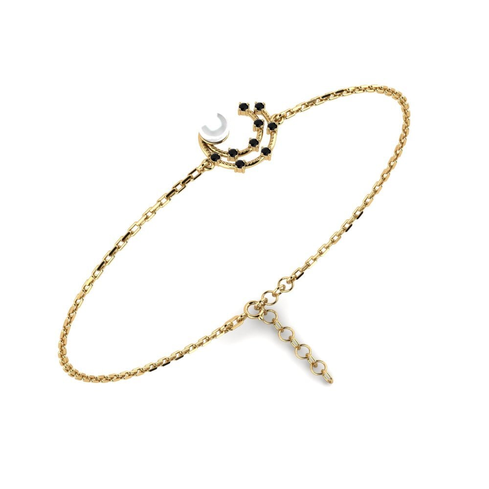 Round Black Diamond Women's Bracelet Dareis