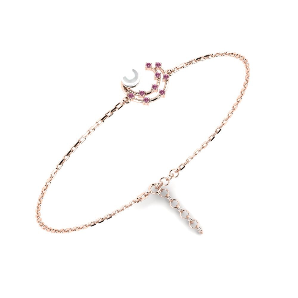 Rotgold 585 Rhodolit-Granat Damen armband Dareis