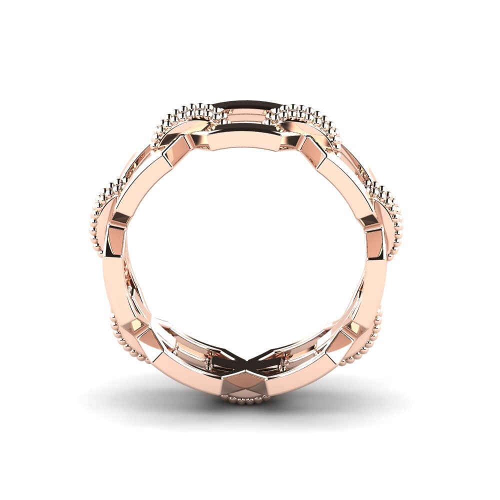 14K Rood Goud Zirkoon Ringen Akeem