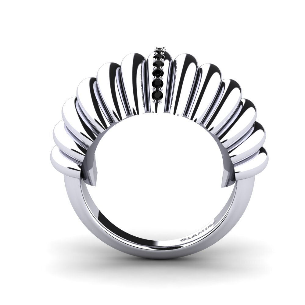 Zafiro negro Anillo Campione