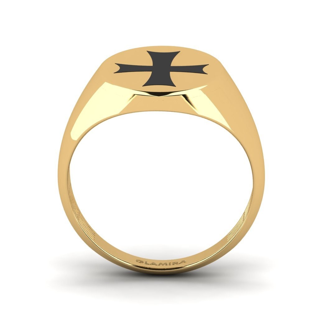 9k Oro Amarillo Anillo Covenno