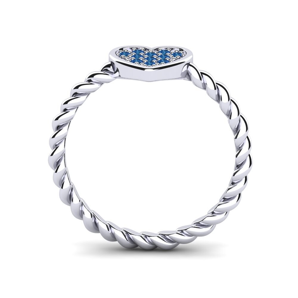 Zircone Blu Scuro Anello Dominque