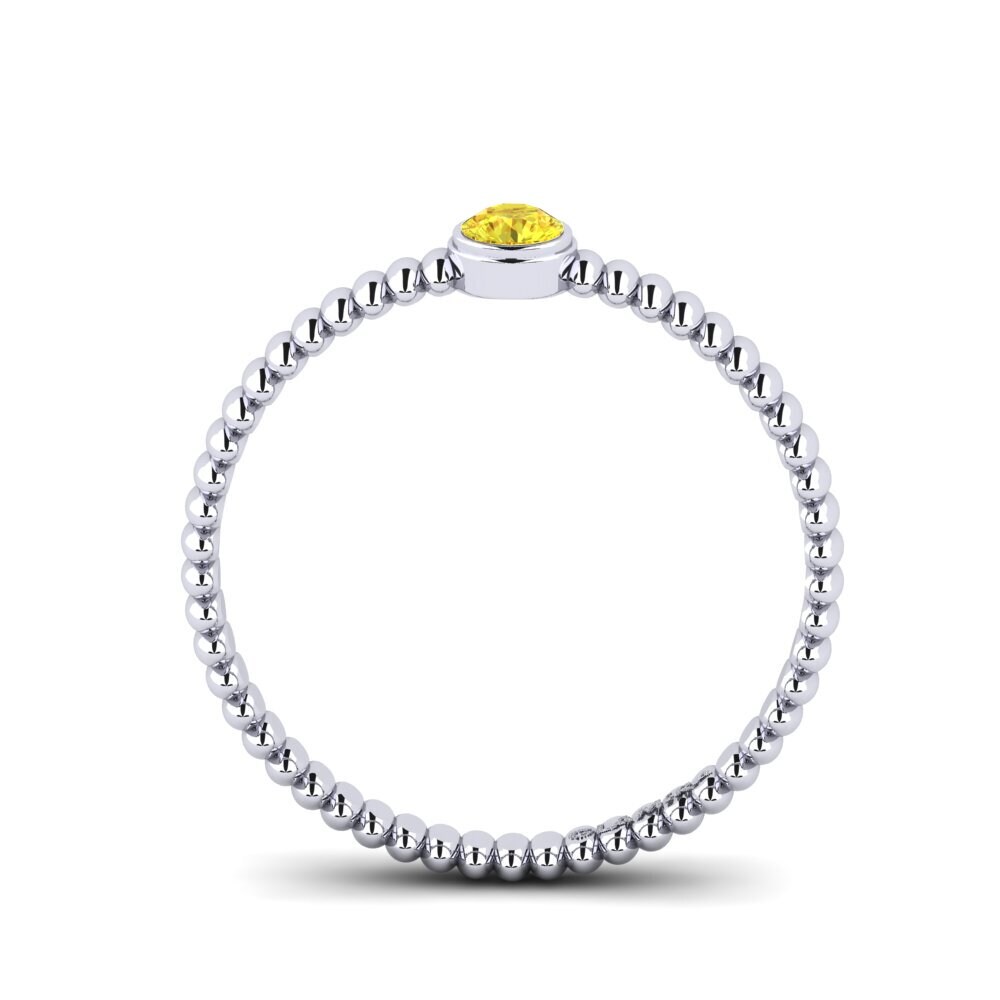 Round Yellow Sapphire Women's Ring Fritsche