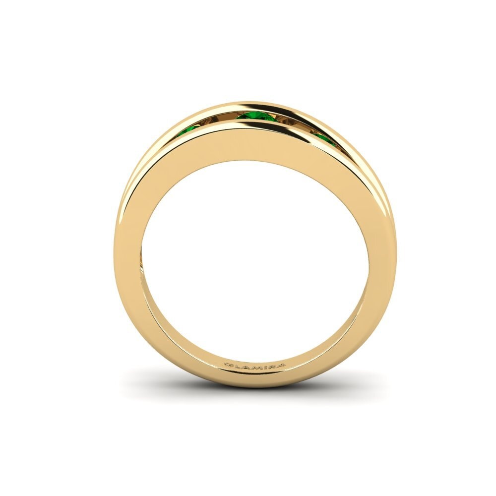 Green Zirconia Engagement Ring Anastasia