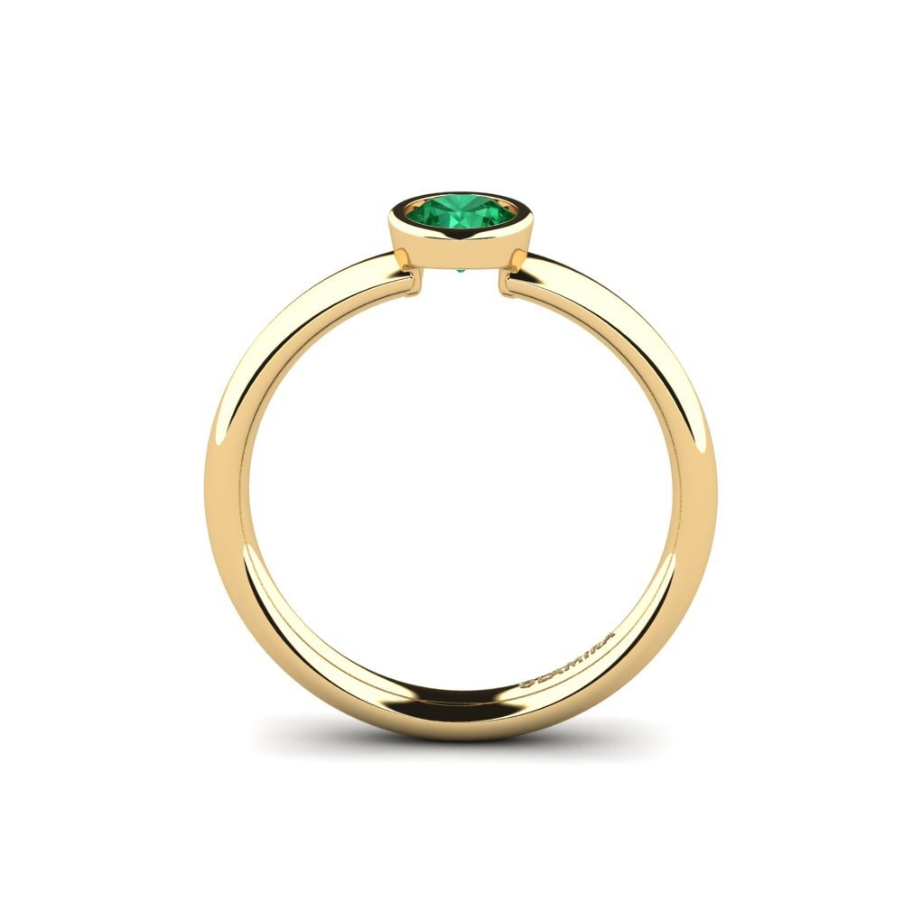 Emerald (Lab Created) Bridal Set True Love Ring A