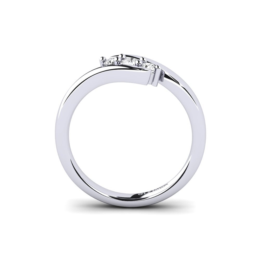 Zafiro blanco Anillo de compromiso Helios