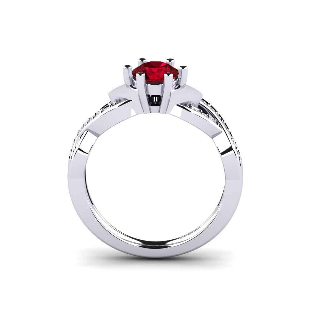 Red Zirconia Bridal Set Marvelous Ring A