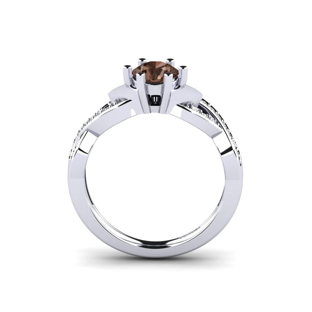 Quartzo fumé Bridal Set Marvelous Anel A