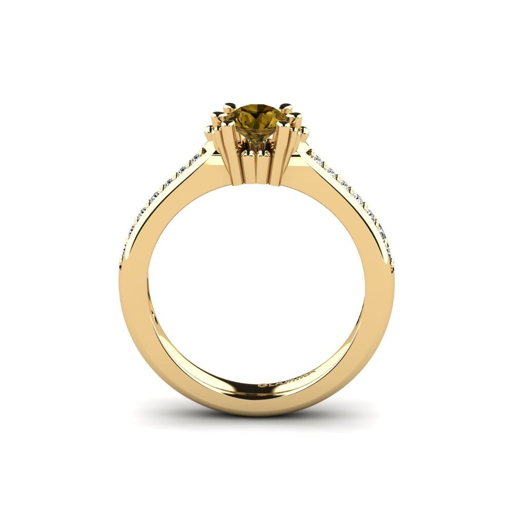 Brown Zircon Bridal Set Snazy Ring A