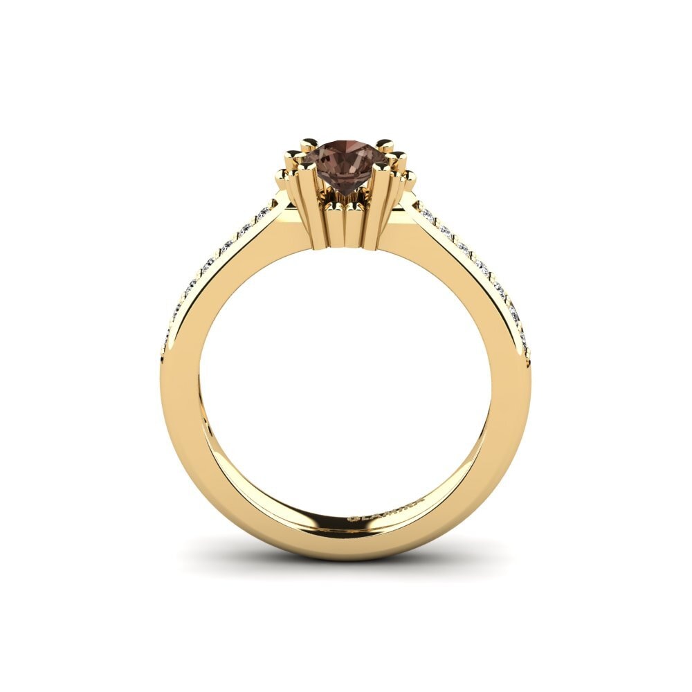 Smoky Quartz Bridal Set Snazy Ring A