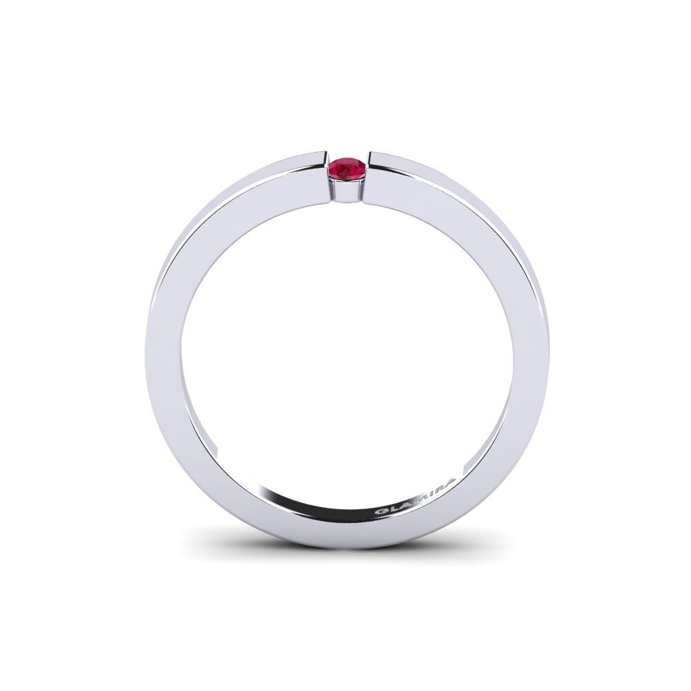 Ruby Engagement Ring April 0.07crt