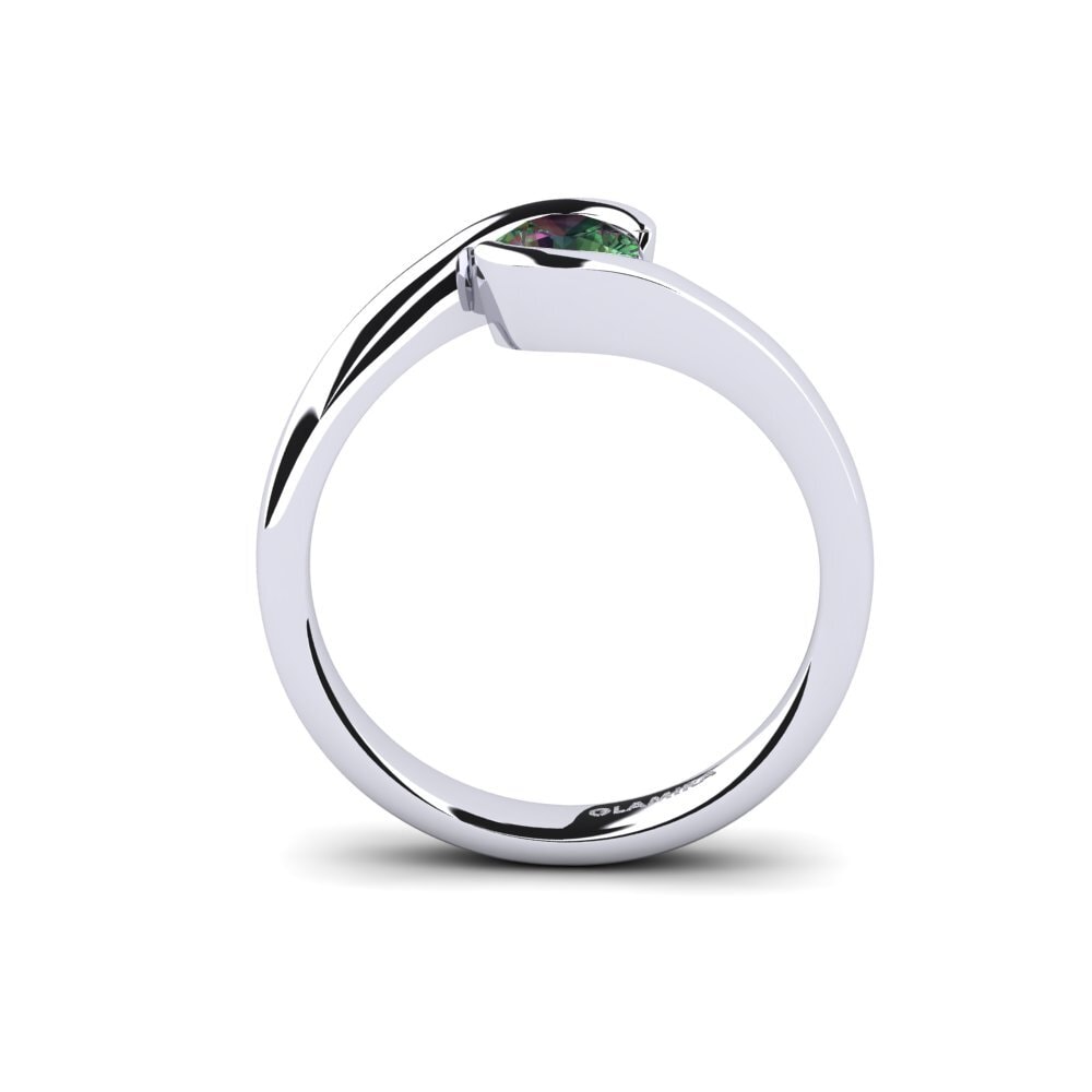 Topázio Místico Anel de Noivado Bridal Luxuy 0.5crt