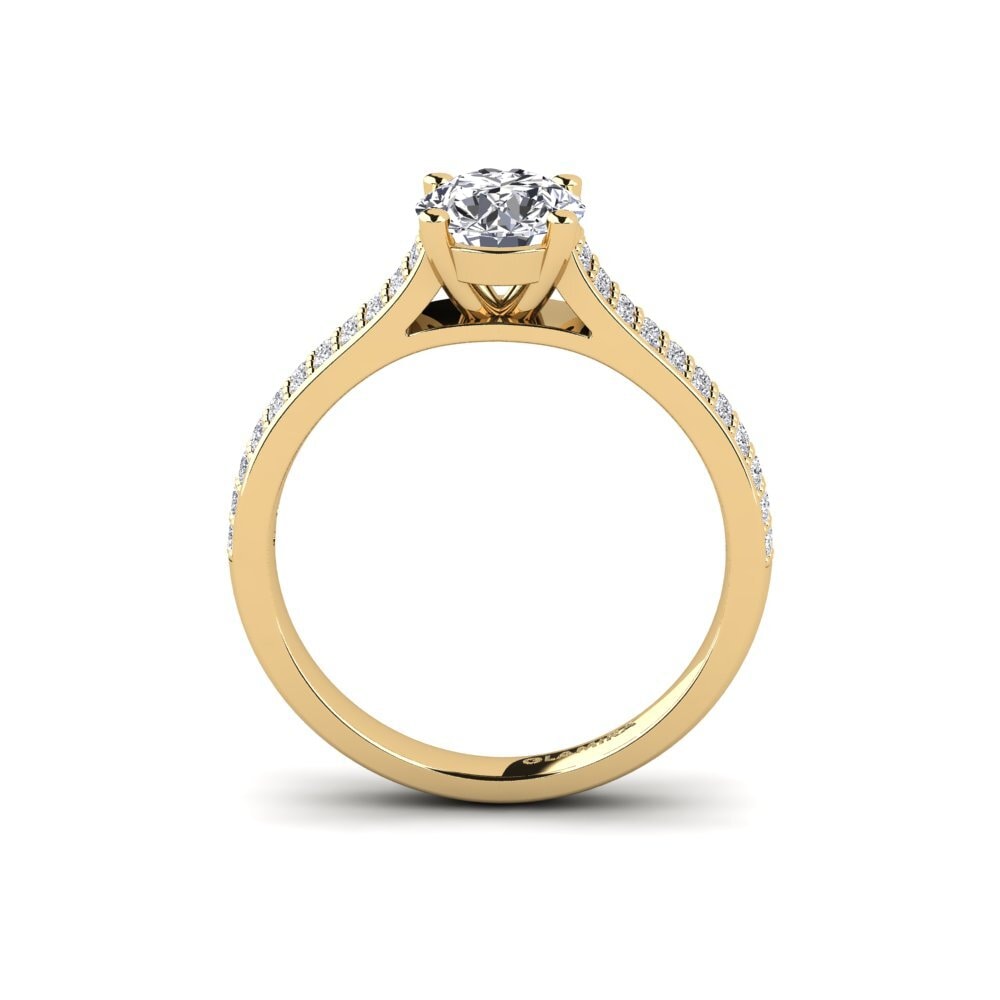 Round Engagement Ring Arella 1.0 crt