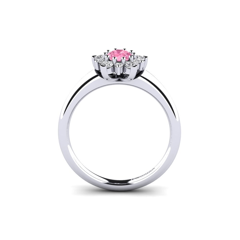 Pink Sapphire Engagement Ring Tibelda