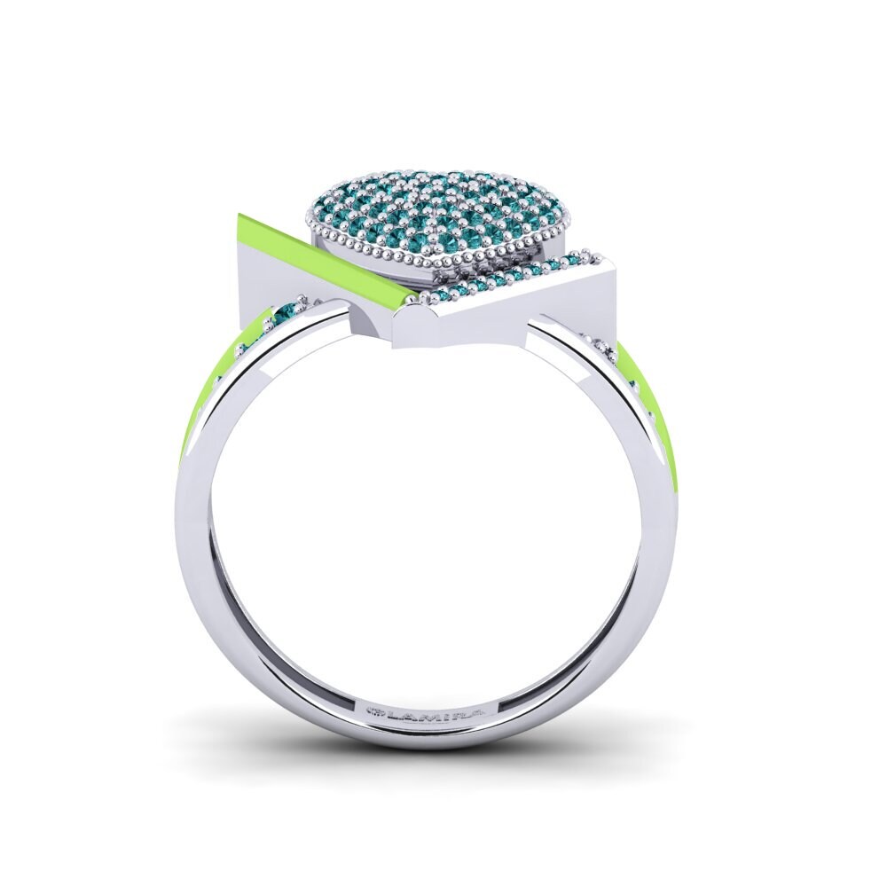 14ct White Gold Ring Abbraccio