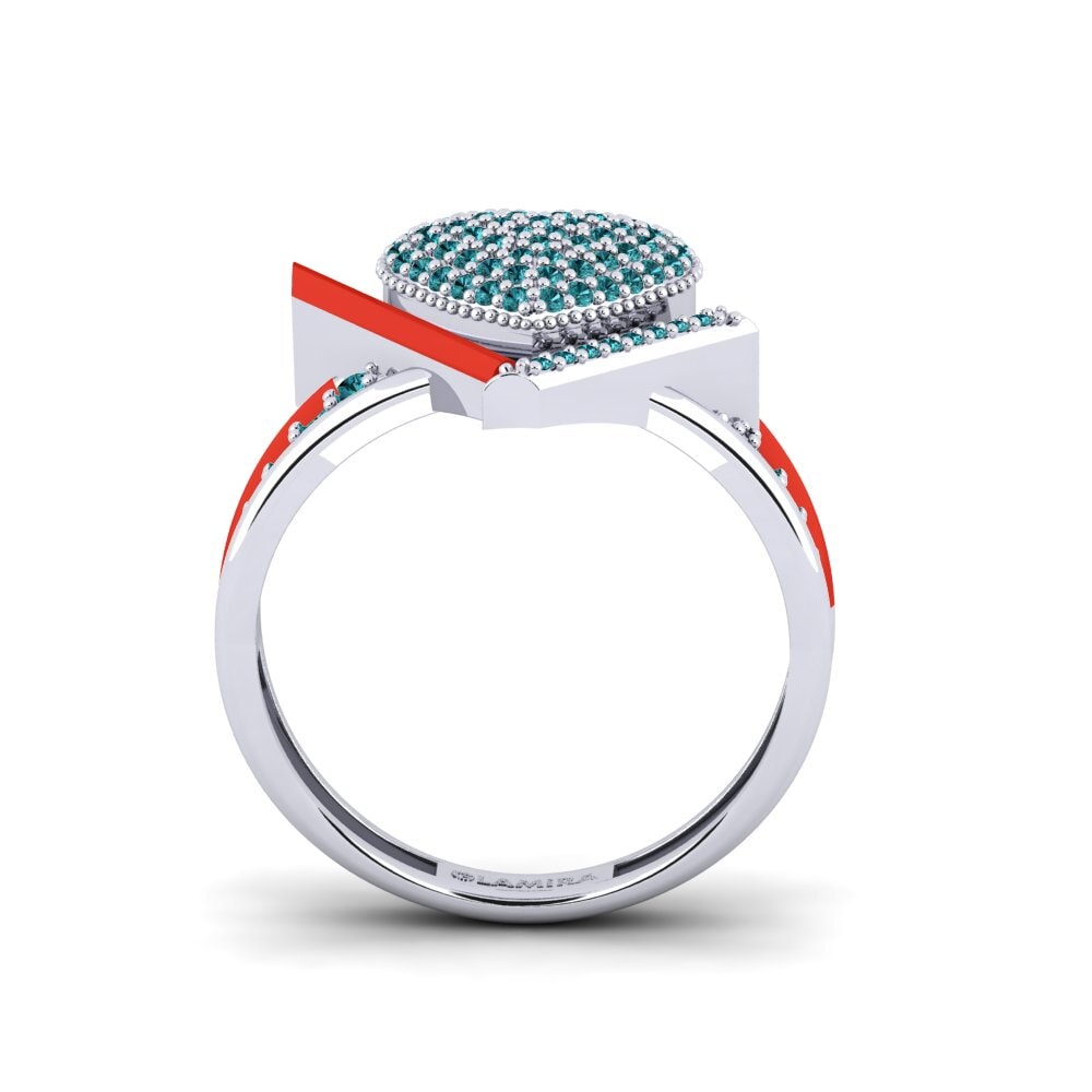 950 Palladium Ring Abbraccio