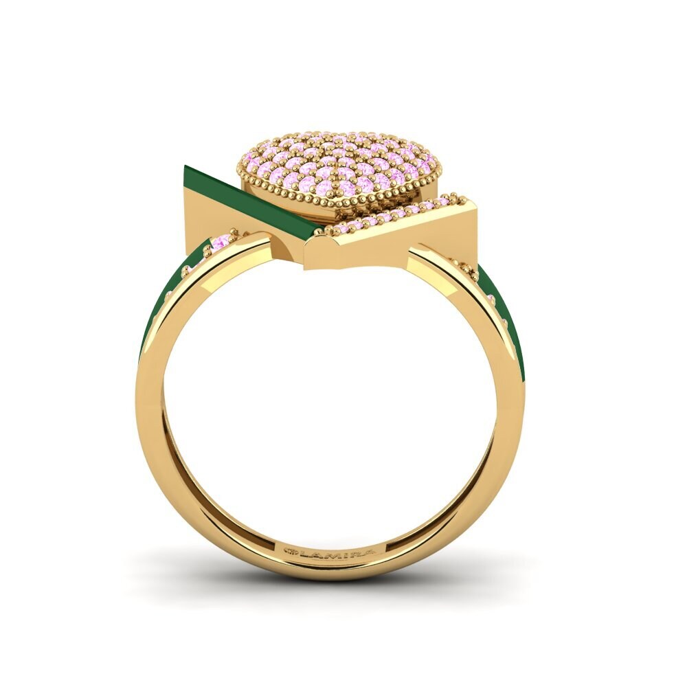Rosa Saphir Ring Abbraccio