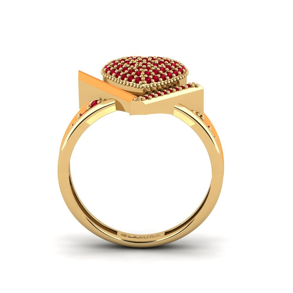 Red Zirconia Ring Abbraccio