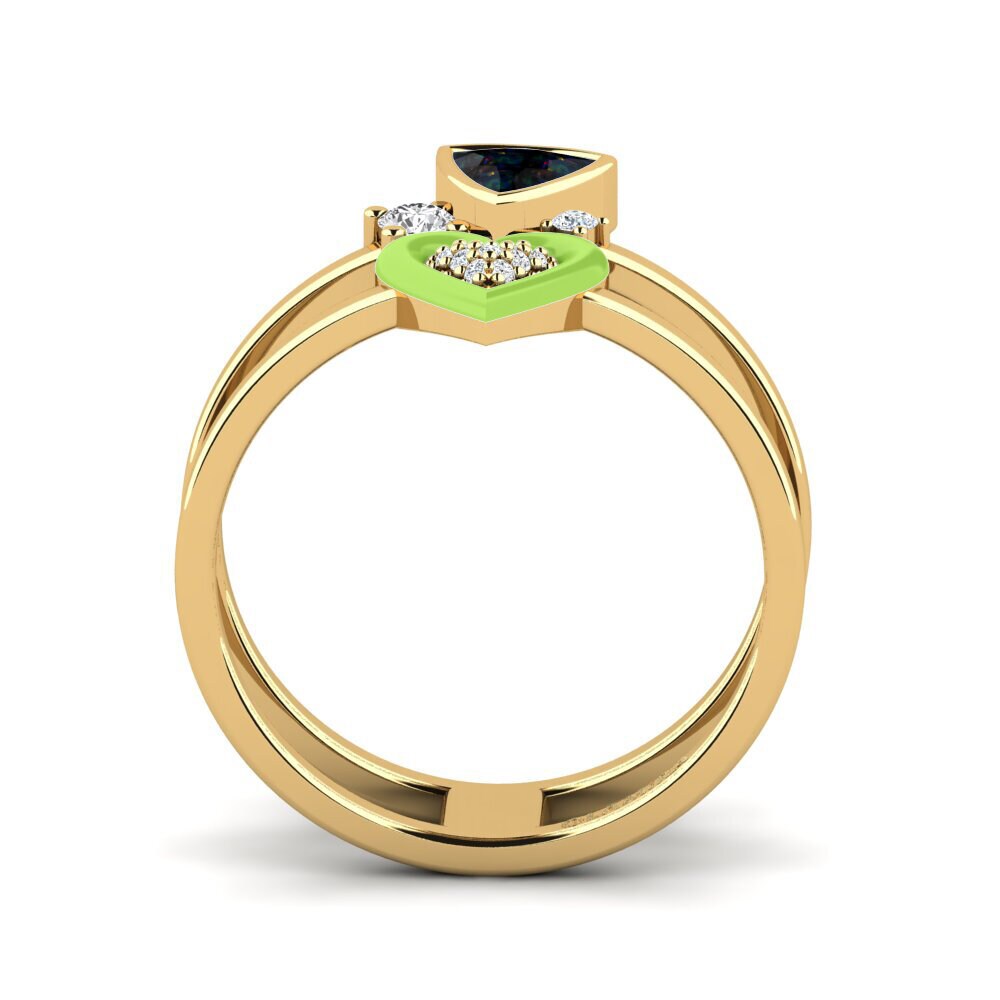 Black Opal Ring Affollata