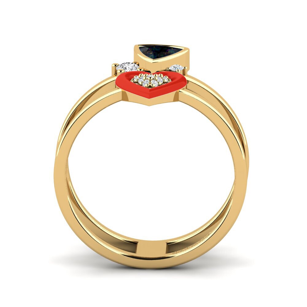 Black Opal Ring Affollata