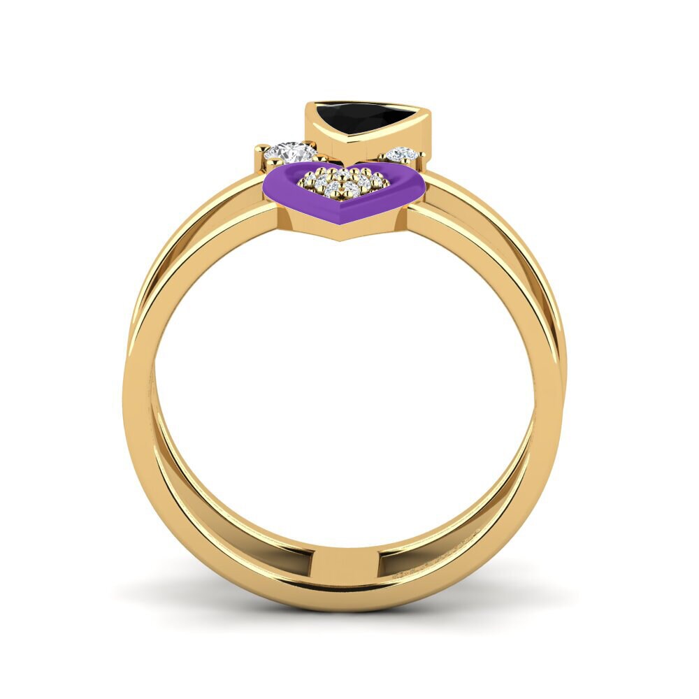 Schwarzer Diamant Ring Affollata