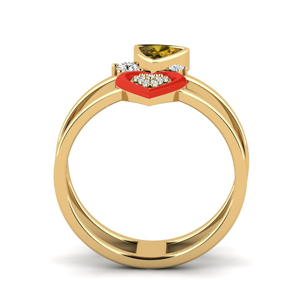 Brauner Zirkon Ring Affollata