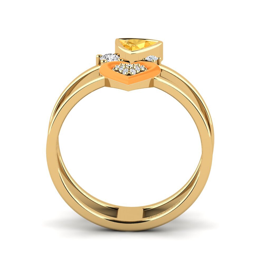 Citrine Ring Affollata