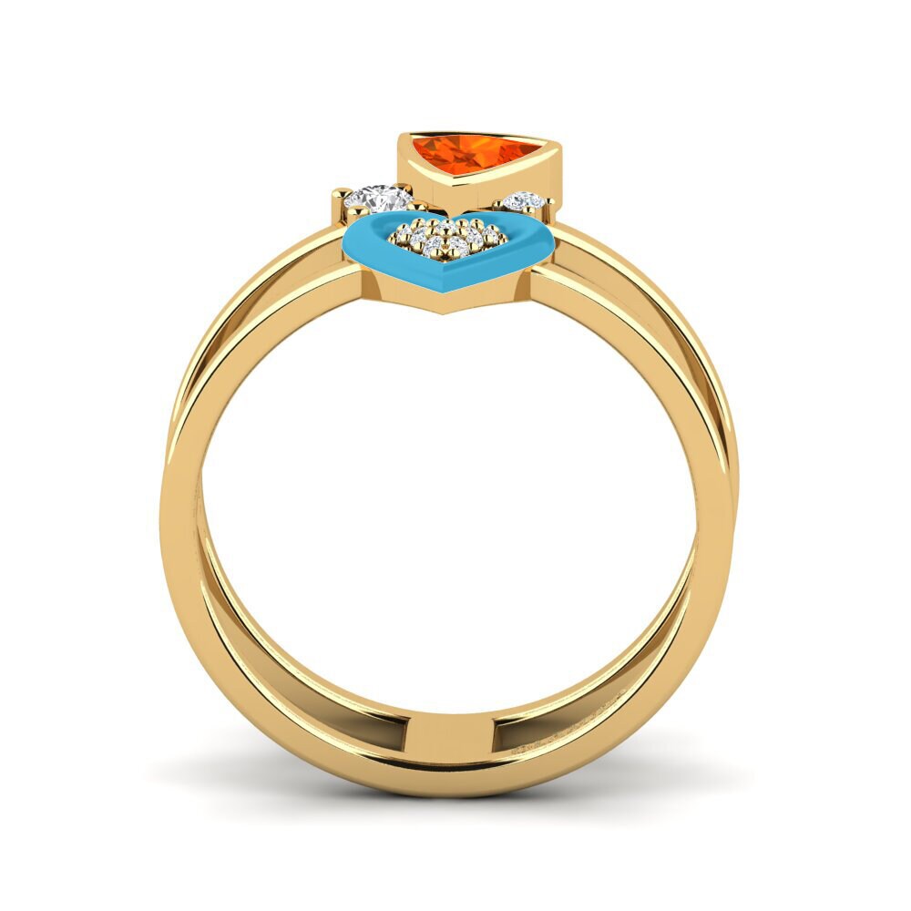 Fire Opal Ring Affollata