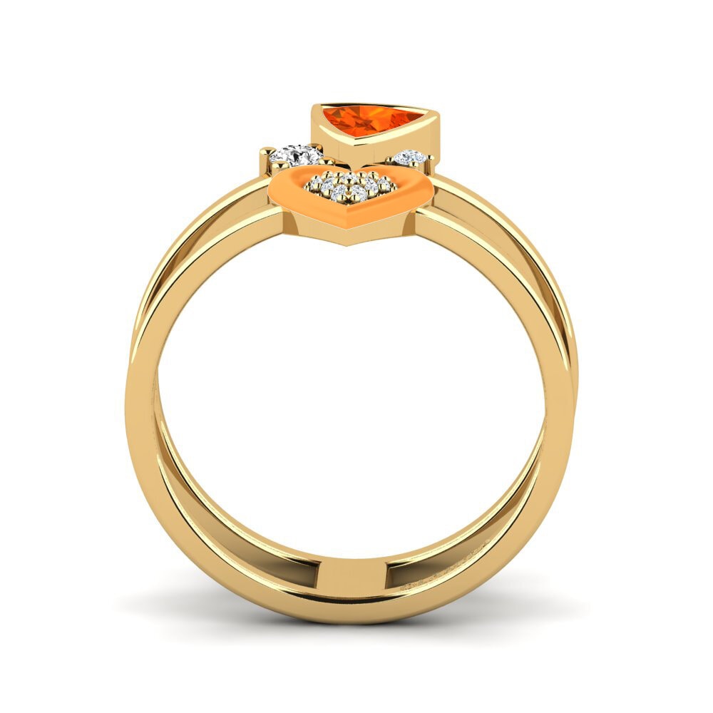 Feueropal Ring Affollata