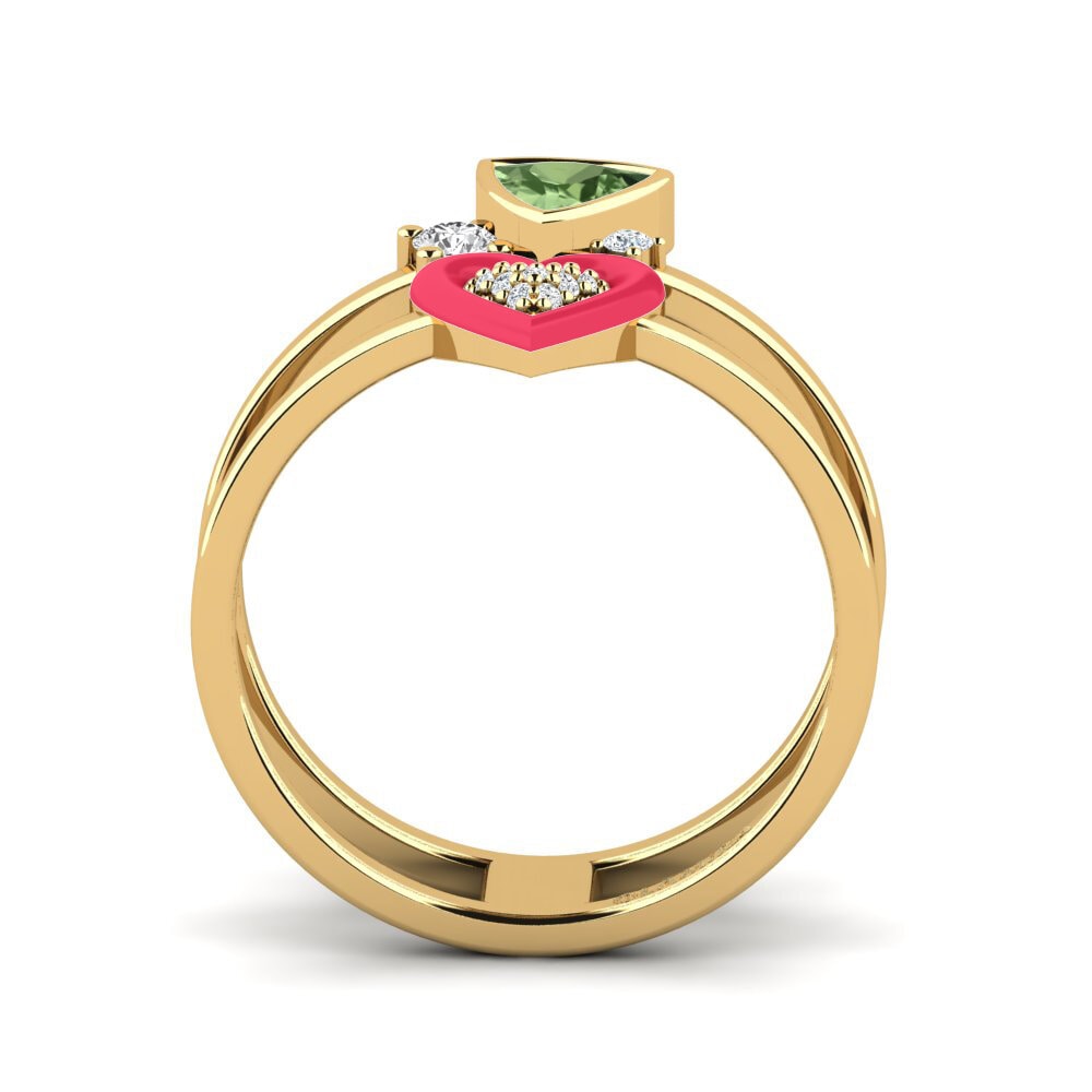 Grüner Saphir Ring Affollata