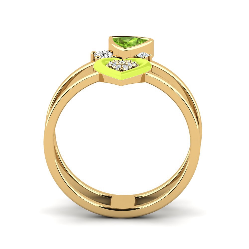 peridot Anel Affollata