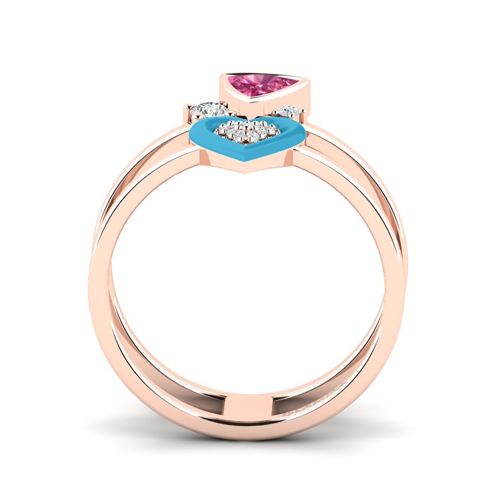 Rotgold 375 Ring Affollata